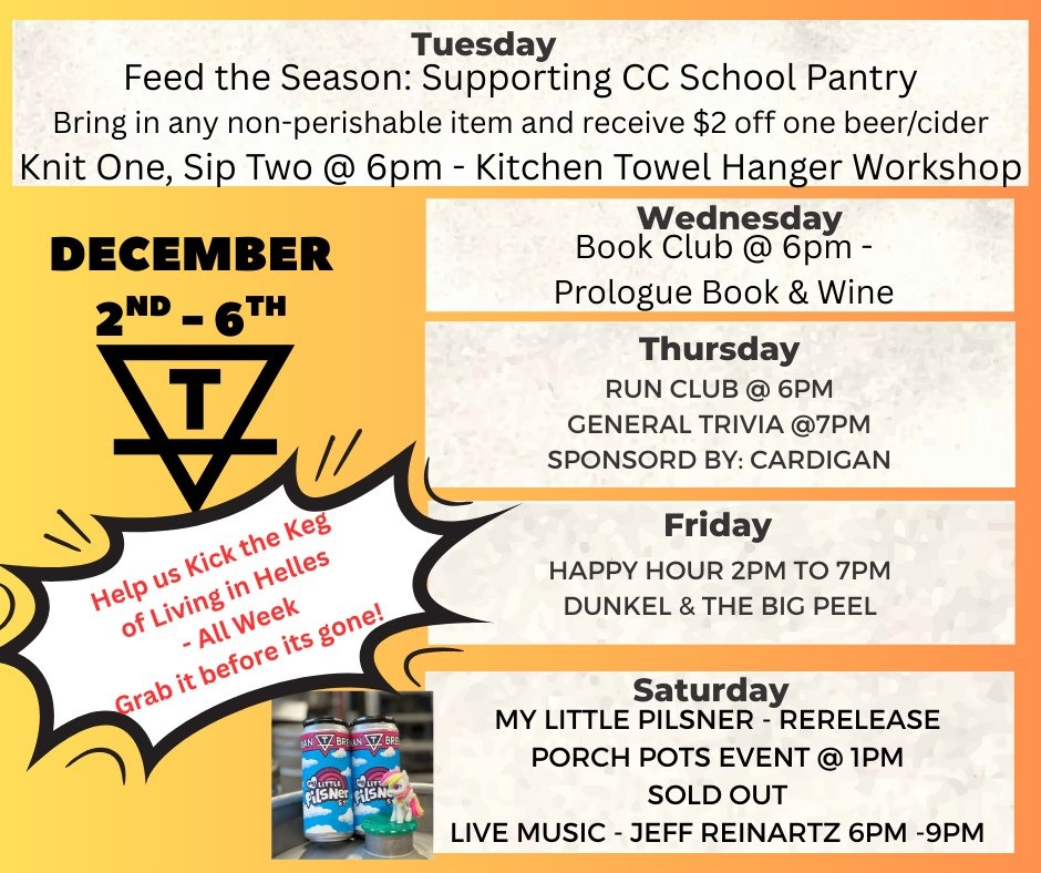 Feed the Season: Supporting CC School Pantry - TELLURIAN BREWING