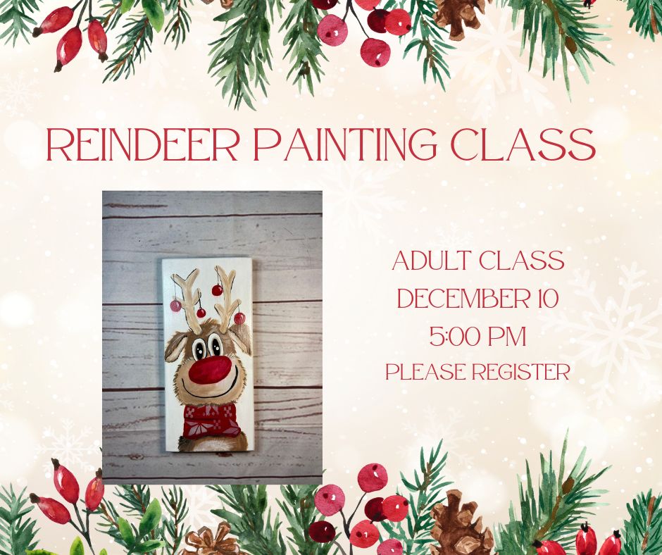 Christmas Reindeer Painting