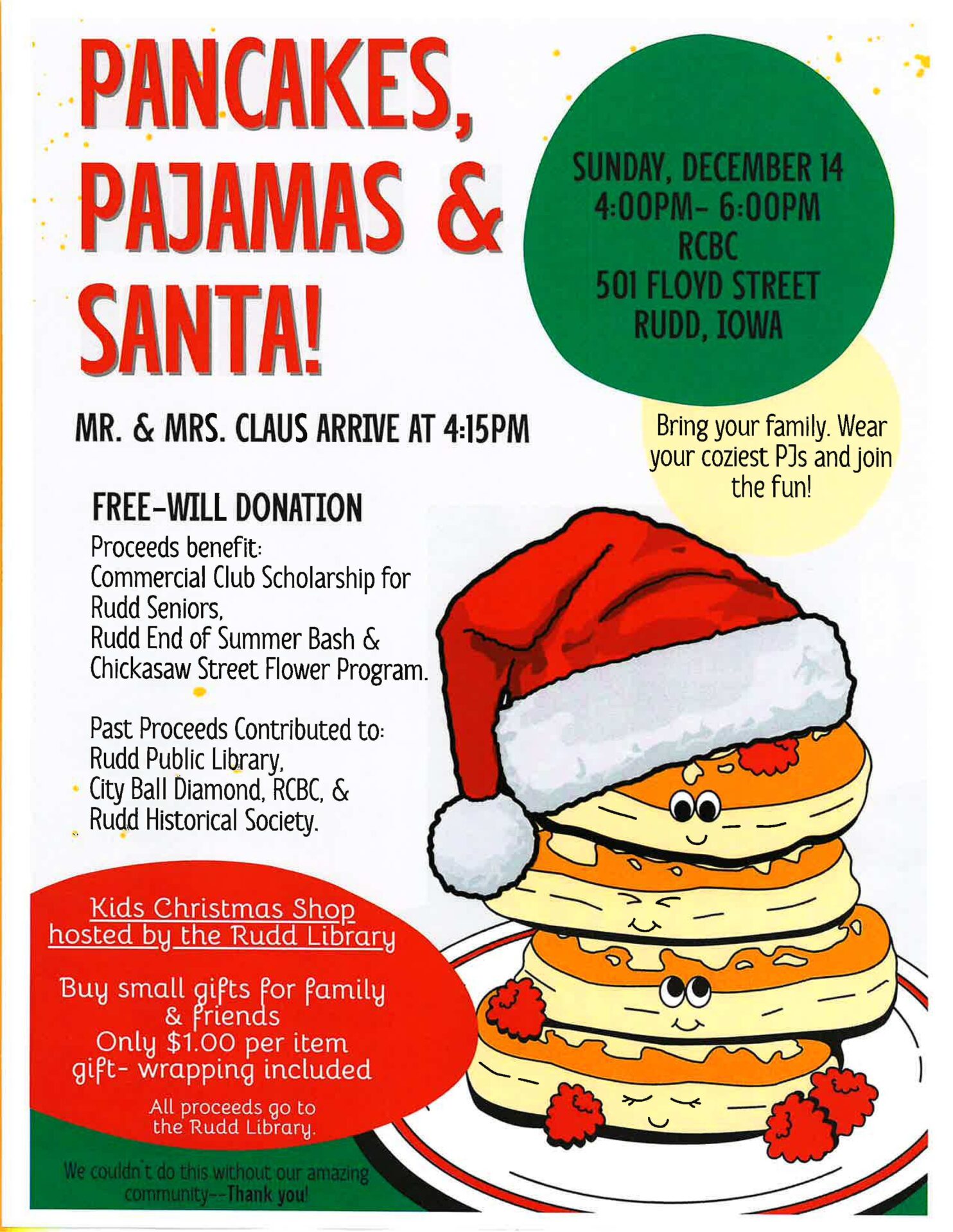 Pancakes, Pajamas & Santa